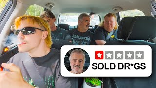 Uber driving but stopping to do a dr*g deal