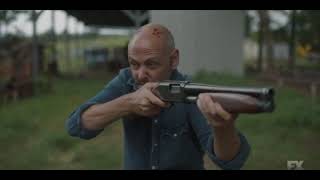 Mr Inbetween S03E09 Good Scene Part 3 Against All Odds Ray Wins the Gunfight. Lowlife Rafael is Shot
