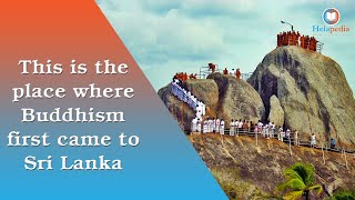 The sacred place Mihintale where Buddhism first came to Sri Lanka.