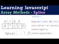 Splice - Array Methods - Javascript Tutorial