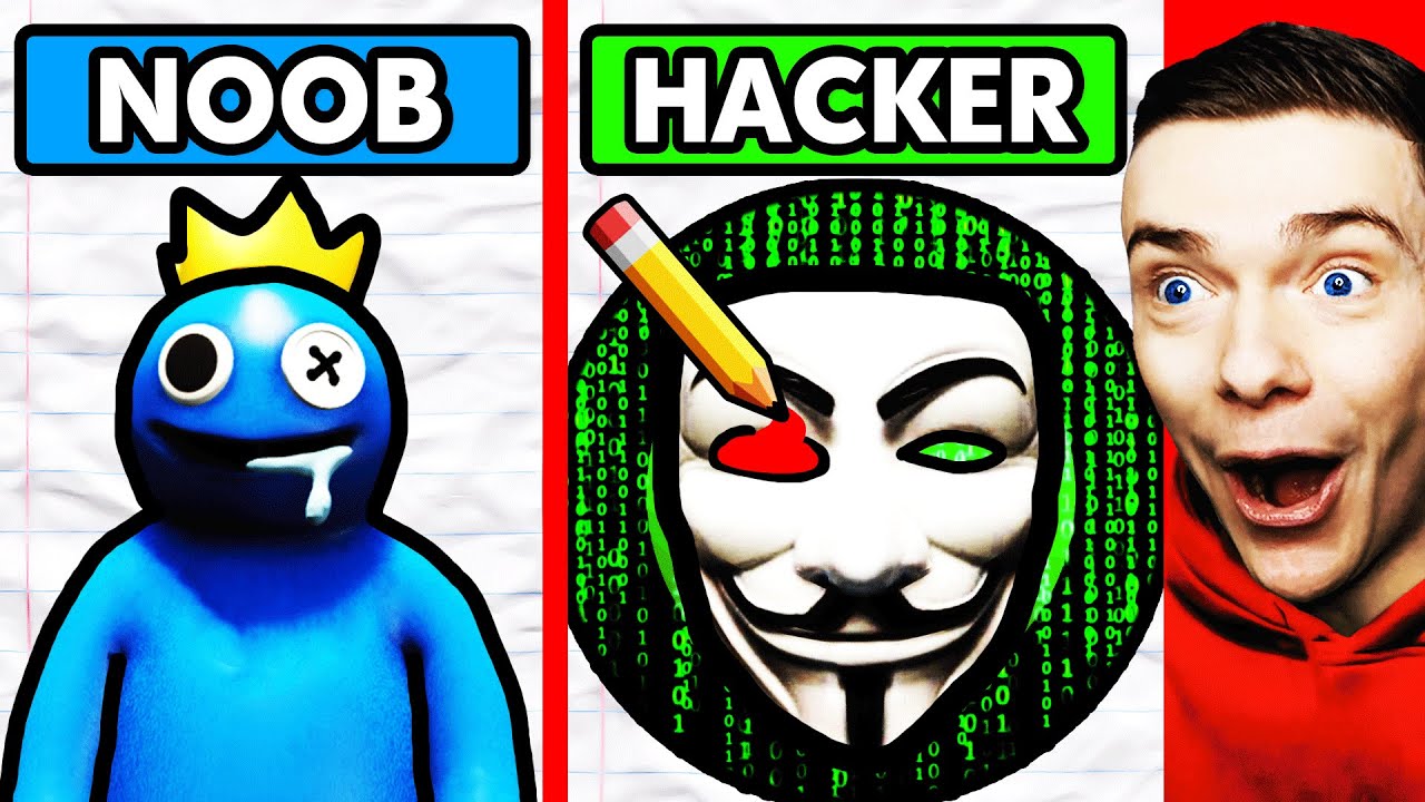 Noob Drawing Vs Hacker Drawing Youtube