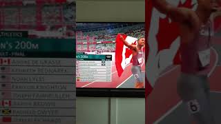 Andre De Grasse wins Olympic Gold in men’s 200m final/ from Canada 🇨🇦 to yours