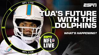 What's happening with Tua Tagovailoa in Miami? 👀 Entering FINAL YEAR of rookie contract 💰 | NFL Live