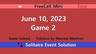 FreeCell Mini Game #2 | June 10, 2023 Event | Easy