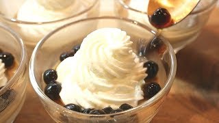 とろけるタピオカミルクティープリンの作り方・レシピ Bubble Milk Tea Pudding Recipes｜Coris cooking