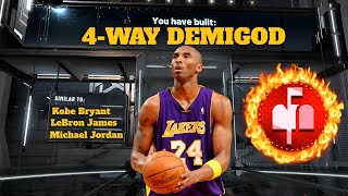 *NEW* 4-WAY GOAT BUILD IS BREAKING NBA 2K23! INSANE MOST OVERPOWERED DEMIGOD BUILD ON NBA 2K23!