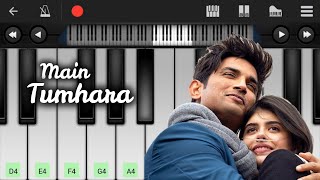 Main Tumhara - Dil Bechara | Piano Tutorial | Sushant Singh, Sanjana | A.R. Rahman | Melodious Zahid