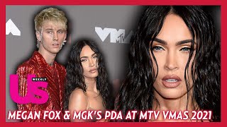 Megan Fox & Machine Gun Kelly Show PDA & Wow Fans At MTV VMAs 2021 Red Carpet