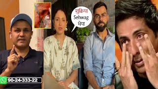 और एक मददगार!🙏Virendra Sehwag Joins Hands With Anushka Virat Kohli \u0026 Sonu Sood To Help Delhi People😢