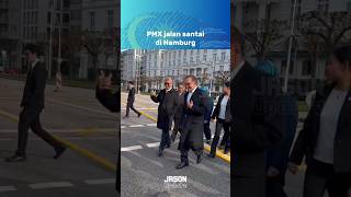 PM @Anwar Ibrahim jalan santai di Hamburg #jalansantai #PMX #anwaribrahim #malaysiamadani