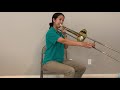 trombone lesson 1 first 5 notes beginning band