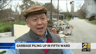 Garbage piling up in Fifth Ward