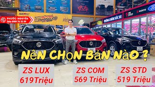 SO SÁNH SỰ KHÁC BIỆT GIỮA 3 PHIÊN BẢN XE MG ZS | BÁO GIÁ | KHUYẾN MÃI