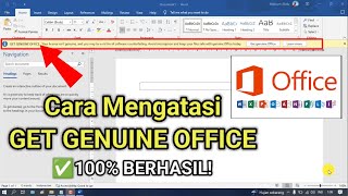 Cara Menghilangkan GET GENUINE OFFICE di Microsoft Office (Word, Excel, Power Points)