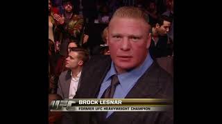 Brock Lesnar and Conor McGregor attend to ufc 184 #brocklesnar #ufc #paulheyman #wwe