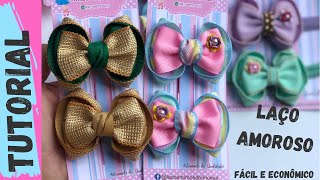 Laço Amoroso na Fita n.9 - 🎀Dy Ribbon Bow Hair🎀