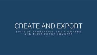 Build & Export lists of properties and owners | PropertyShark