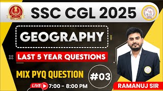 SSC CGL Geography Previous Year Questions | SSC Geography PYQ PRACTICE | Geography PYQ | CMC INDORE