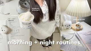 🍞 my morning \u0026 night routines: waking up at 5:45am, schoolgirl life, snack box