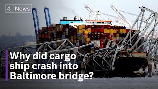 Baltimore bridge collapse after massive cargo ship collision