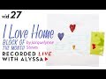 Needle turn appliqué hearts on Block 3 - Vid 27 “I Love Home” BOM - Designer Series #RelaxAndCraft