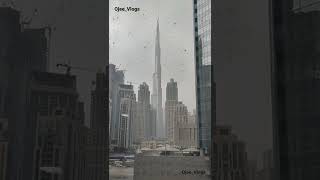 Burj Khalifa in rain | @Ojeevlogs #burjkhalifa  #rain #dubai #uae #rainingindubai