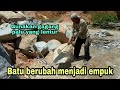 Mecah batu menggunakan gagang palu yang lentur!! Batu menjadi lebih mudah pecah | Bagus abis