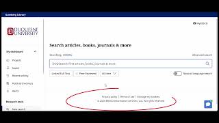 CINAHL Basic Tutorial Video