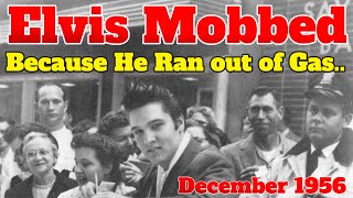 Elvis Presley Ran out of Gas Dec 11 1956 in front of the Savings Bank in Memphis Tennessee