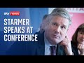 Labour leader Sir Keir Starmer speaks at conference