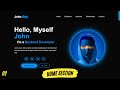 Complete Responsive Portfolio Website using HTML CSS and JavaScript | Building Home Section
