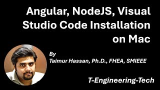 Angular - NodeJS - Visual Studio Code Installation for Mac