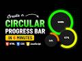 Create a Circular Progress Bar in 6 Minutes | HTML CSS JavaScript