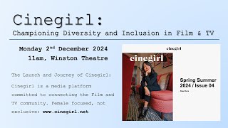 Cinegirl: Championing Diversity and Inclusion in Film \u0026 TV