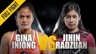 ONE: Full Fight | Gina Iniong vs. Jihin Radzuan | Close Call | February 2019