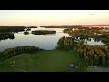 kuusamo finland from air 4k drone scenery