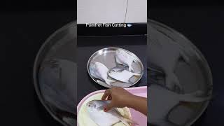 How To Cut \u0026 Clean Pomfret Fish At Home|| Pomfret Fish Cutting Skills|| Tumpa Ki Rasoi #shorts