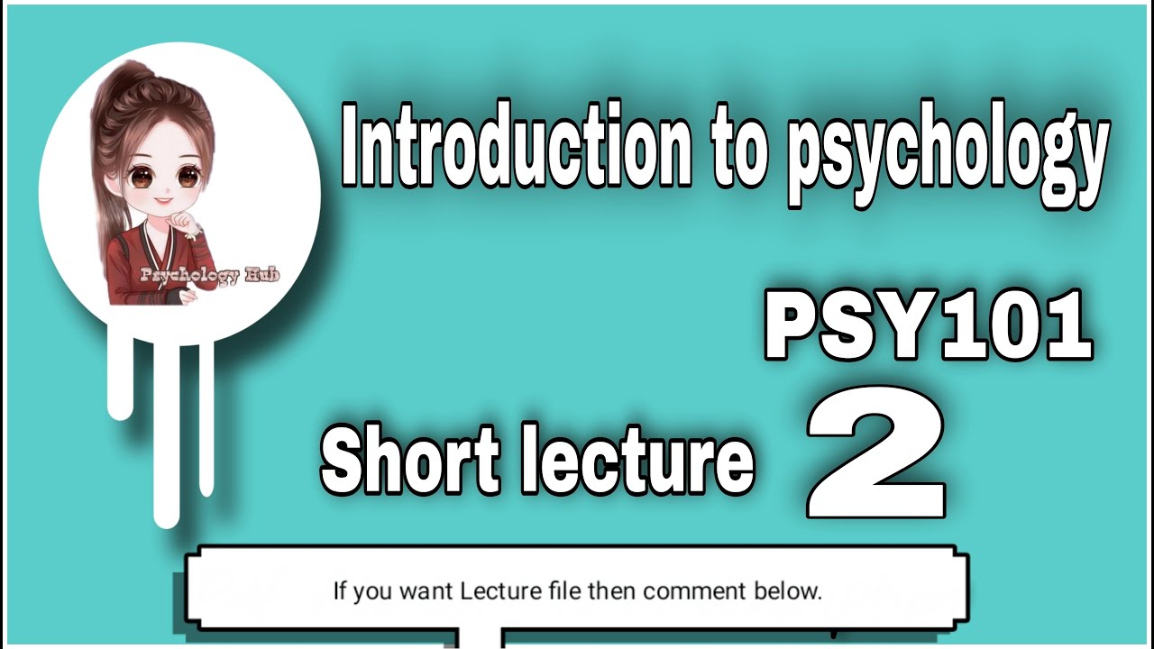 PSY101 Short Lecture 02 // History Of Psychology // Introduction To ...