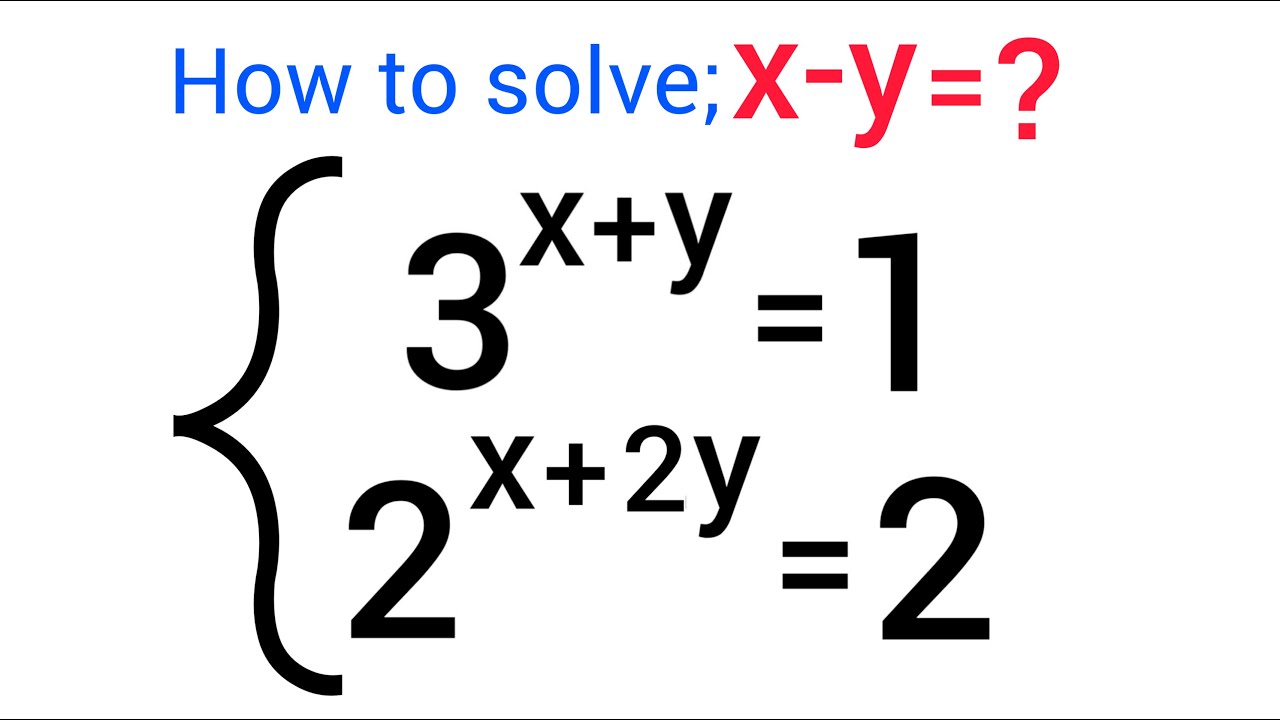 A Nice Exponential Problem Youtube