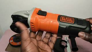 Angle Grinder - BLACK+DECKER 710w Grinder Power Tool 115mm with 5 Cutting Discs