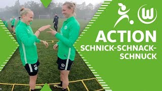 Popp, Goeßling & Co. im Action Schnick-Schnack-Schnuck | VfL Wolfsburg Frauen