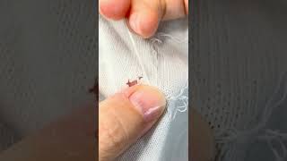 LV线衫破洞精工修复技巧#needling #embroidery #clothrepair  #缝补#fabric repair techniques#knitting repair methods