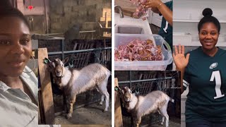 LIFE IN AMERICA | STOCKING UP ON FRESH GOAT MEAT FROM THE FARM .