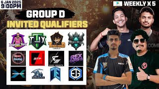 🔴GROUP D - SGT SPRING 2025 Day-4 Invited Qualifier  - Fire Fire Tournament Live - #freefiretelugu