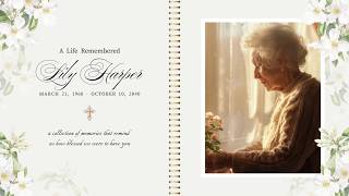 Free Elegant Memorial Funeral in Loving Memory Slideshow Video Template (Customizable) - FlexClip