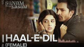 Haal E Dill Mera (Female Version) | Sanam Teri Kasam | Harshvardhan, Mawra | Himesh | Lyrical world