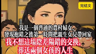 【完结文】一个普通的农村妇女，发现抱错之后第一时间把亲生女儿带回家，我不想这场阴差阳错的交换，葬送两个女孩的人生#大女主 #有声小说