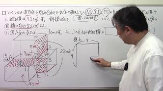 東海中‼偏差値60超えの算数！(460)直方体の表面積の応用