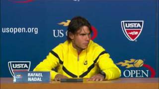 2009 US Open Press Conferences: Rafael Nadal (Second Round)