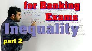 Inequality (2) quadratic equation Bank po clerk lic direct hit short tricks